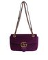 Medium Marmont, &pound;820, Handbags, Purple, Velvet, Other view
